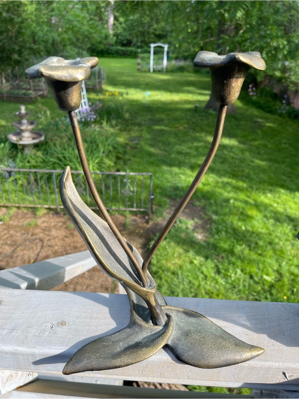 Bronze? Floral Candelabra